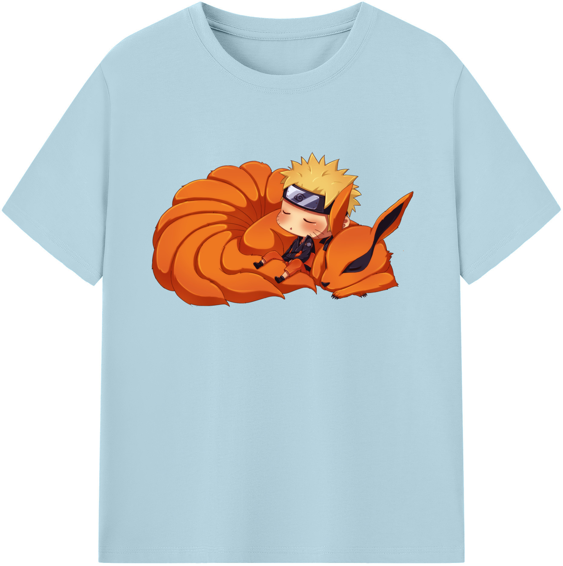 （画像用） NARUTO -ナルト- うずまき ナルト Uzumaki Naruto 綿100％半袖Tシャツ（フロントプリント）